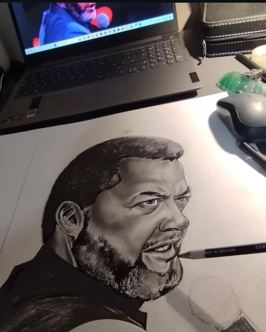 Portrait au crayon